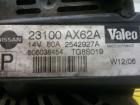 Nissan Note 23100AX62B Lichtmaschine 80A 1,4 65kw CR14 original BJ2006