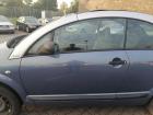 Citroen C3 original Tür links Panam Blau KPR Rohbau Bj.2007