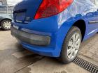 Peugeot 207 original Stoßstange Stoßfänger hinten EGJ Blau Santorin BJ07