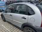 Citroen C3 X-TR original Tür hinten links manuelle Fensterheber EZR Aluminiumgrau Metallic Rohbau Bj.2004