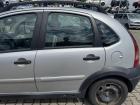 Citroen C3 X-TR original Tür hinten links manuelle Fensterheber EZR Aluminiumgrau Metallic Rohbau Bj.2004