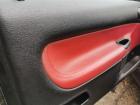 Peugeot 206 CC Türverkleidung Türpappe vorn links Leder rot schwarz