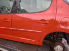 Peugeot 207 orig Tür hinten links Fahrerseite KKN Rot Bj 2011