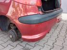 Peugeot 206 original Stoßstange Stossfänger hinten EKQ Luziferrot Bj 2004