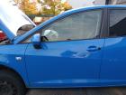 Seat Ibiza 6J original Tür vorn links Fahrer 5-Türig (Roh) LW5B Galiablau Bj 2008