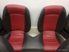 Peugeot 206 cc cabrio orig Sitzausstattung Leder Schwarz Rot Lenkrad Fach Bj2005