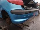 Peugeot 206 original Stoßstange Fänger hinten/Heck KNY Tivoliblau Nebelscheinwerfer Bj 2002