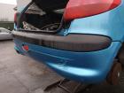 Peugeot 206 original Stoßstange Fänger hinten/Heck KNY Tivoliblau Nebelscheinwerfer Bj 2002