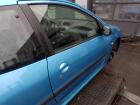 Peugeot 206 3türer original Tür rechts Beifahrer KNY Tivoliblau Bj 2002