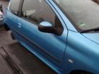 Peugeot 206 3türer original Tür rechts Beifahrer KNY Tivoliblau Bj 2002