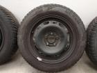 VW Fox original Stahlfelgen Satz 5x14 ET43 mit Allwetterbereifung Bj 2006