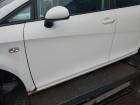 Seat Leon 1P orig Tür vorn links Fahrertür 5-Türig LB9A Weiß Bj 2007