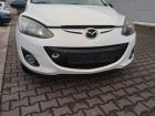 Mazda 2 DE orig Stoßstange vorn Stoßfänger 41K weiß Facelift ab 2010