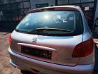 Peugeot 206 orig Heckklappe mit Scheibe Kofferraum 5-Türig EZR Silber Bj 2005