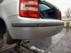 Skoda Fabia I 6Y original Stoßstange Fänger hinten Heck F7T Diamantsilber Bj2005
