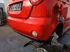 Chevrolet Matiz M200 original Stoßstange Fänger hinten Heck 71U Super red Bj2009
