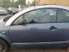 Citroen C3 original Tür links Panam Blau KPR Rohbau Bj.2007