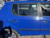 Skoda Fabia 2 5J original Tür hinten rechts LF5K Dynamic Blue Fließheck Rohbau Bj.2009