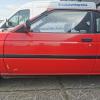 Nissan Sunny Coupe B12 Fahrertür Tür vorn links Rost 526 Hot Red Uni