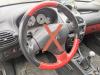 Peugeot 206 CC Lenkrad Leder Lederlenkrad rot schwarz gelocht