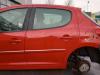 Peugeot 207 orig Tür hinten links Fahrerseite KKN Rot Bj 2011