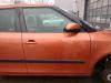 Skoda Fabia 5J orig Tür vorn rechts Beifahrertür LF3H Orange Bj 2009