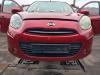 Nissan Micra K13 original Stoßstange Fänger vorn Front AY4 Kaminrot Bj 2013